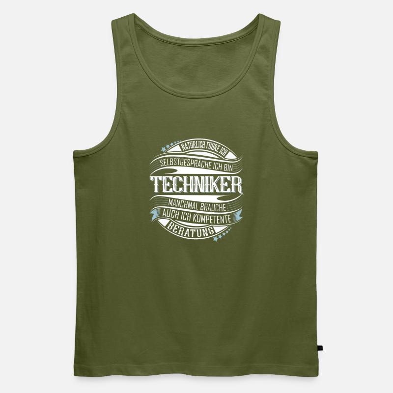 Techniker - Männer Premium Bio Tank Top - Khaki
