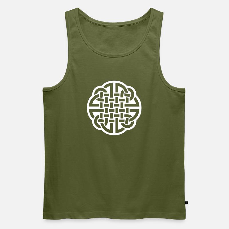 Celtic Knot - Männer Premium Bio Tank Top - Khaki