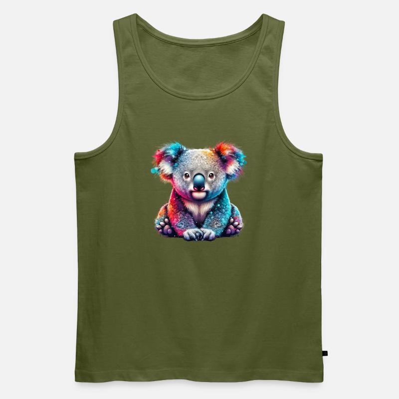 Koala - Männer Premium Bio Tank Top - Khaki