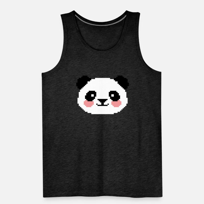 Panda 8 bits Débardeur bio Premium Homme