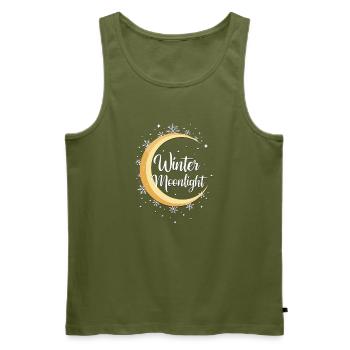 Winter Mondschein-Zauber - Männer Premium Bio Tank Top - Khaki - Vorne - Michal (187cm)