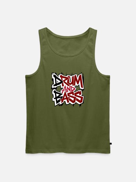 Drum and bass - Männer Premium Bio Tank Top - Khaki