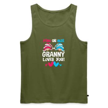 Werdende Mutter Weihnachten Gender Reveal - Männer Premium Bio Tank Top - Khaki - Vorne - Michal (187cm)