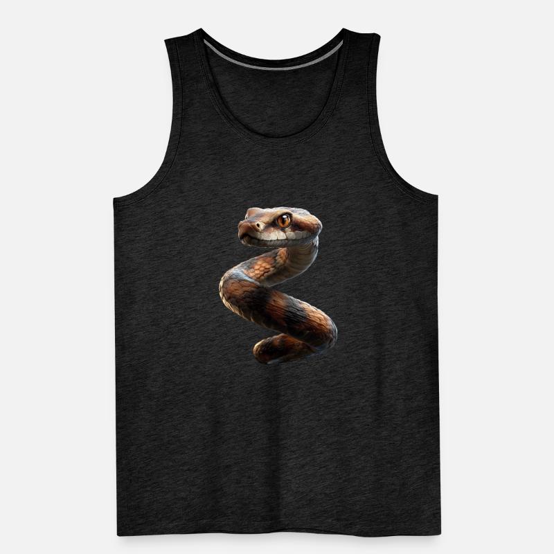 Schlange Python Kobra Klapperschlange Schlangen Männer Premium Bio Tank Top