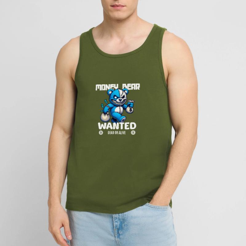 Gesucht wird böser Bär tot oder lebendig Männer Premium Bio Tank Top