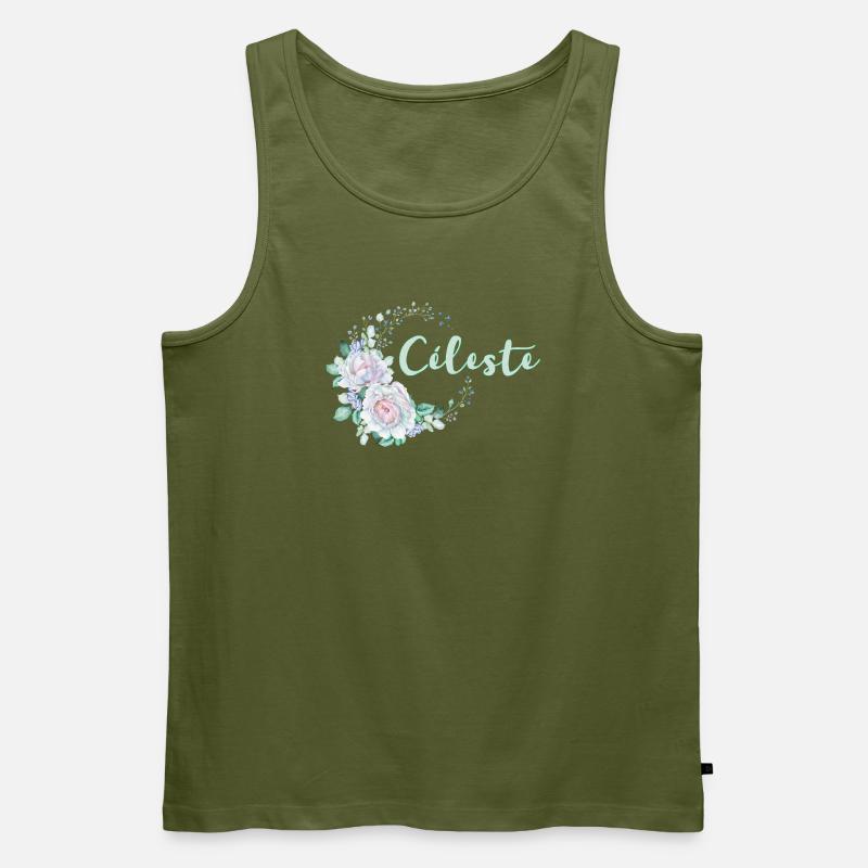 Für Celeste - Männer Premium Bio Tank Top - Khaki