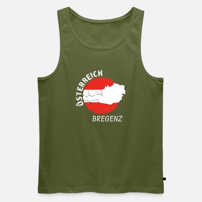 Bregenz - Männer Premium Bio Tank Top - Khaki