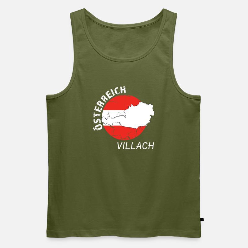 Villach - Männer Premium Bio Tank Top - Khaki
