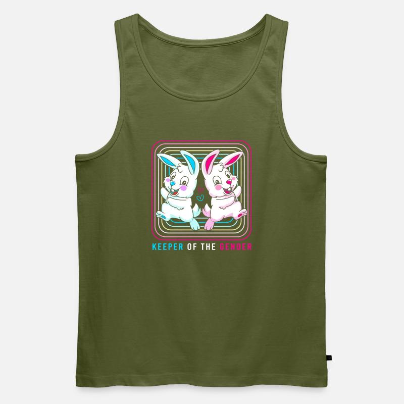 Gender Reveal Ostern Werdende Mutter - Männer Premium Bio Tank Top - Khaki