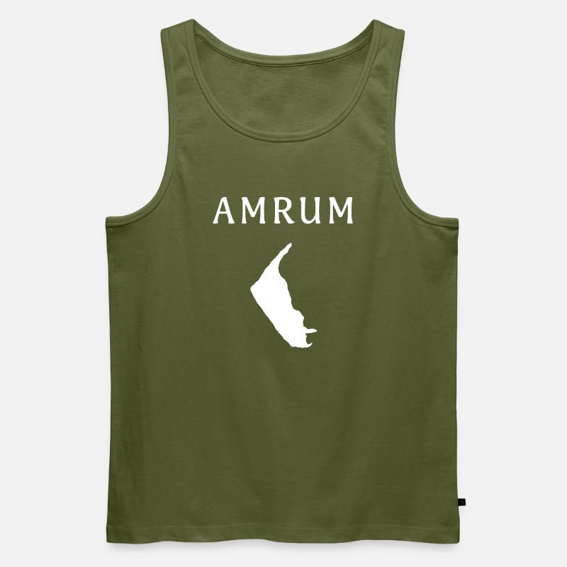 Amrum – deine deutsche Insel - Männer Premium Bio Tank Top - Khaki