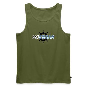 Morbihan  - Débardeur bio Premium Homme - kaki - Devant - Michal (187cm)