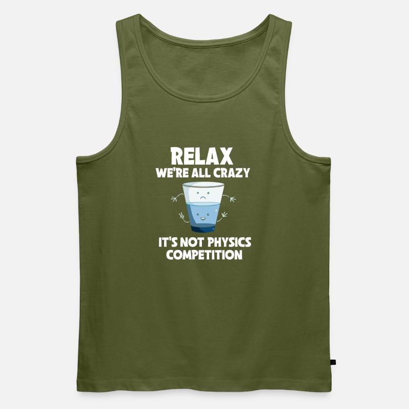 Physik Phyiker Physikstudent Physiklehrer - Männer Premium Bio Tank Top - Khaki