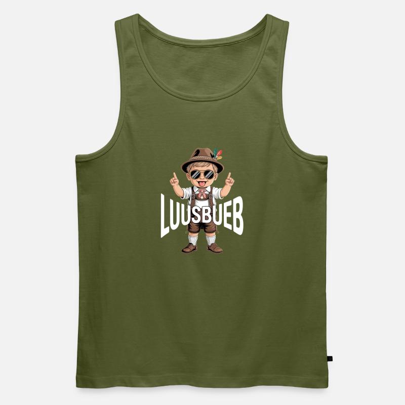 Luusbueb - Männer Premium Bio Tank Top - Khaki
