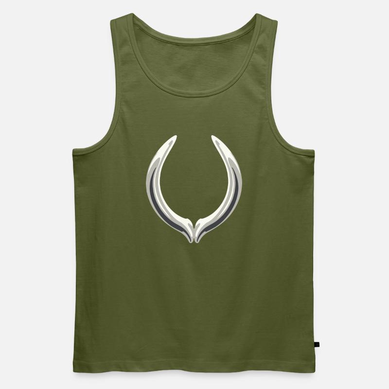 Querlenker-Emblem - Männer Premium Bio Tank Top - Khaki