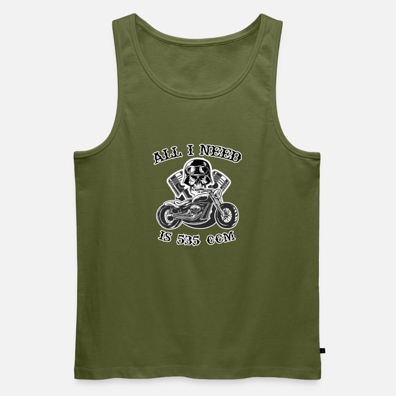 All I need is 535 ccm - Männer Premium Bio Tank Top - Khaki