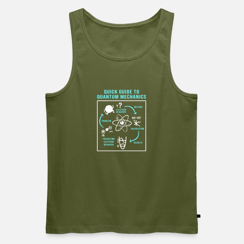 Quantenphysik Quanten Physik Quantensprung - Männer Premium Bio Tank Top - Khaki