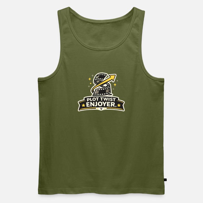 Plot Twist Enjoyer - Männer Premium Bio Tank Top - Khaki