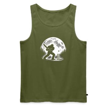 Bigfoot Kricket spielen - Männer Premium Bio Tank Top - Khaki - Vorne - Michal (187cm)