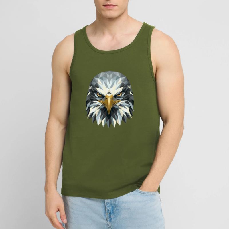 Eagle Bald Eagle Golden Eagle White-tailed Eagle Men's Premium Organic Tank Top