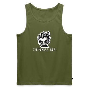 Schlechte Laune - Dünnes Eis - Männer Premium Bio Tank Top - Khaki - Vorne - Michal (187cm)