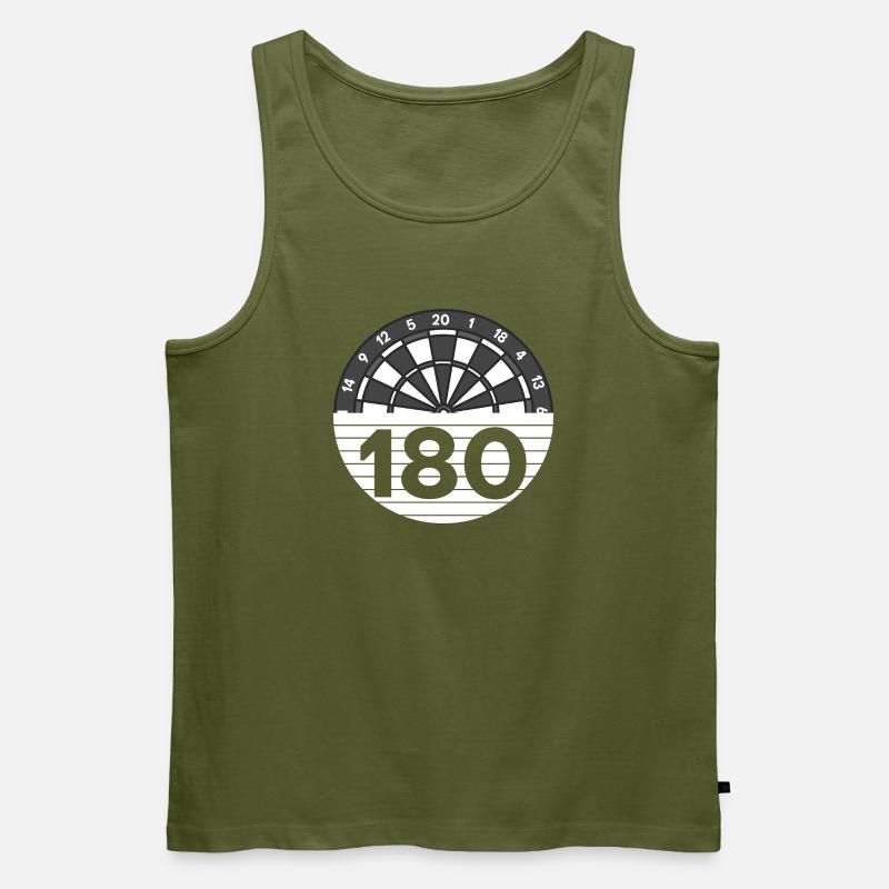One hundred and eighty points - Men's Premium Organic Tank Top - khaki