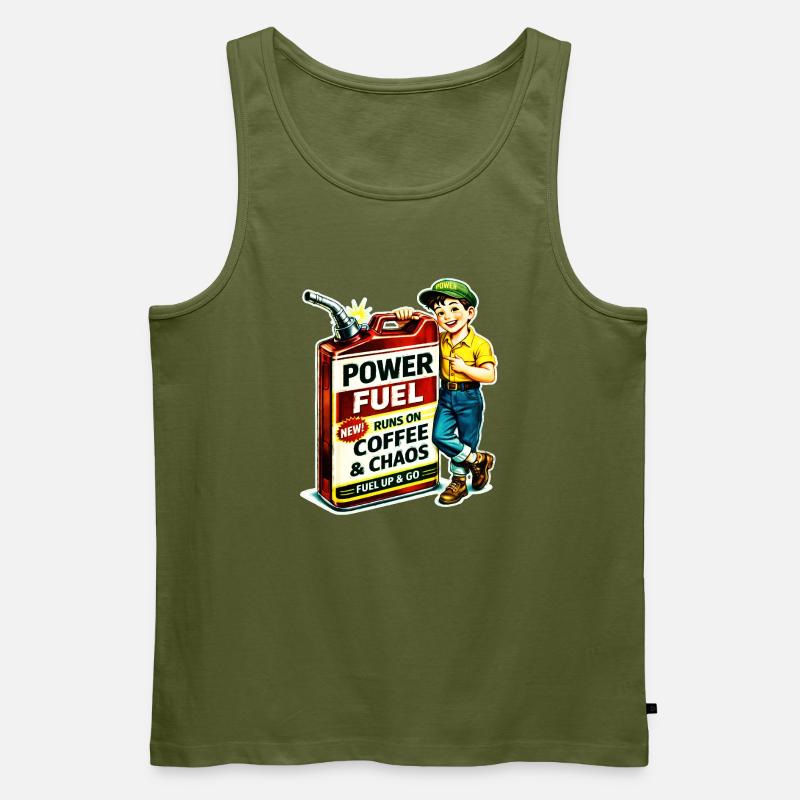 Power Sprit - Männer Premium Bio Tank Top - Khaki