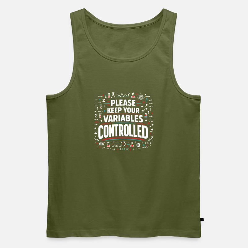 Variablen kontrollieren | Labor Science - Männer Premium Bio Tank Top - Khaki