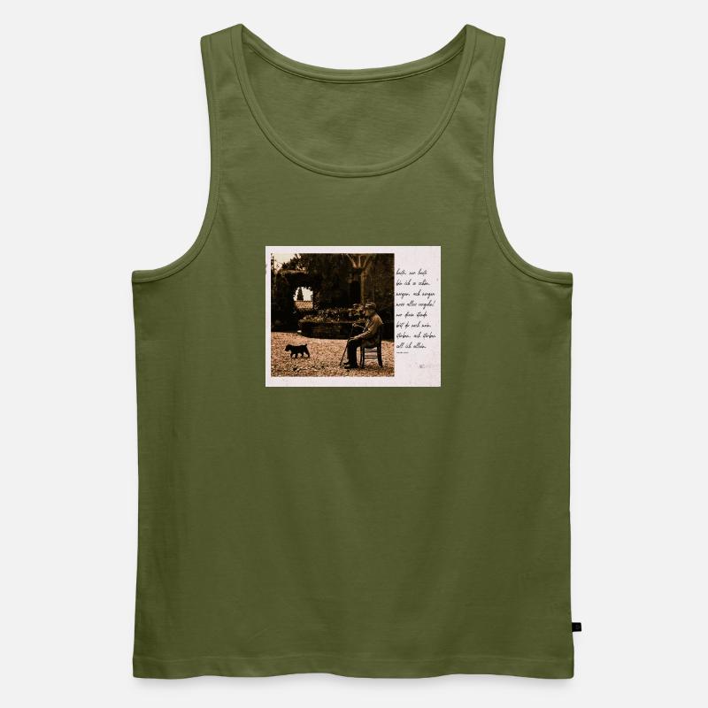 lebensabend theodor storm - Männer Premium Bio Tank Top - Khaki