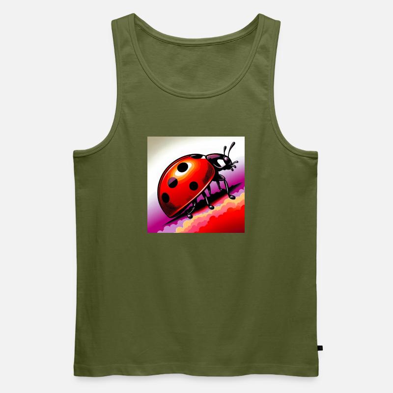 Marienkäfer - Männer Premium Bio Tank Top - Khaki