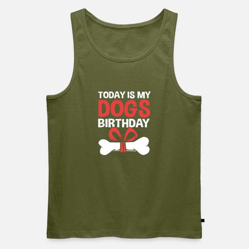 Cocker Spaniel Papa - Männer Premium Bio Tank Top - Khaki