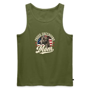 Stolze Windhund-Mama Rettungswindhund-Besitzerin - Männer Premium Bio Tank Top - Khaki - Vorne - Michal (187cm)
