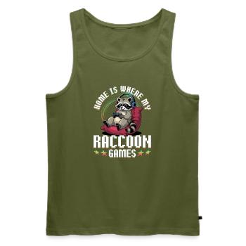 Gamer Gaming Cat Video Game - Männer Premium Bio Tank Top - Khaki - Vorne - Michal (187cm)