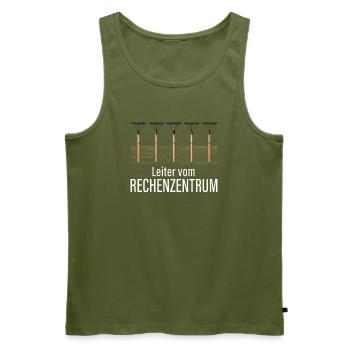 Rechenzentrum Gärtner Garten Gartenarbeit - Männer Premium Bio Tank Top - Khaki - Vorne - Michal (187cm)
