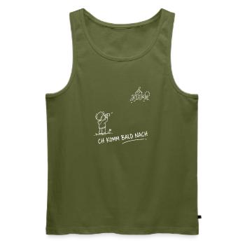 Ich Komm Bald Nach Schule – Schulanfang - Männer Premium Bio Tank Top - Khaki - Vorne - Michal (187cm)