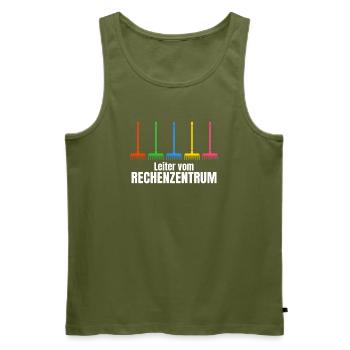Programmierer Softwareentwickler Coder Sprüche - Männer Premium Bio Tank Top - Khaki - Vorne - Michal (187cm)