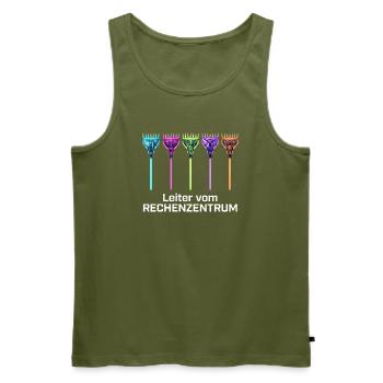 Landschaftsbauer Garten Schrebergarten - Männer Premium Bio Tank Top - Khaki - Vorne - Michal (187cm)