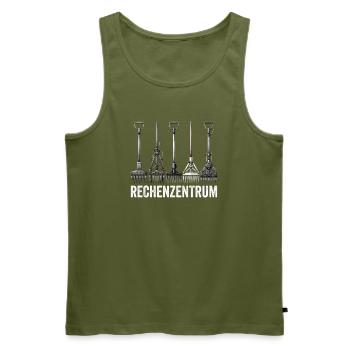 Rechenzentrum Gärtner Garten Gartenarbeit - Männer Premium Bio Tank Top - Khaki - Vorne - Michal (187cm)