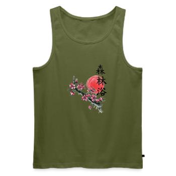 japan Kirschblüte japanisch anime asiatisch - Männer Premium Bio Tank Top - Khaki - Vorne - Michal (187cm)