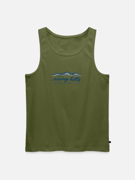 Deggendorf-Shirt rising hills Dreitannenriegel - Männer Premium Bio Tank Top - Khaki