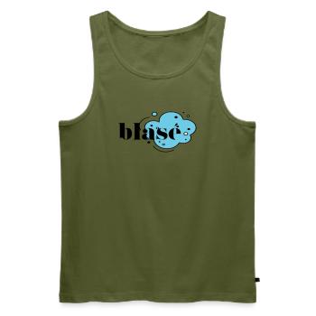 Blasé - Männer Premium Bio Tank Top - Khaki - Vorne - Michal (187cm)
