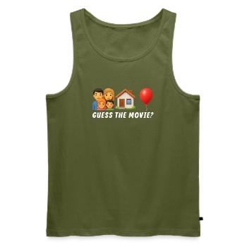 Guess the Movie Funny Humorous - Men's Premium Organic Tank Top - khaki - Front - Michal (187cm)