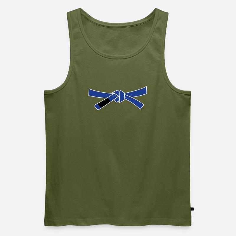 Bluebelt - Blaugurt - Männer Premium Bio Tank Top - Khaki