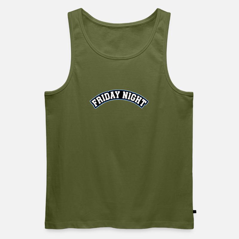 Friday Night Retro Arcade Design - Männer Premium Bio Tank Top - Khaki