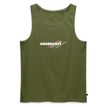 Augenarzt - Männer Premium Bio Tank Top - Khaki - Vorne - Michal (187cm)