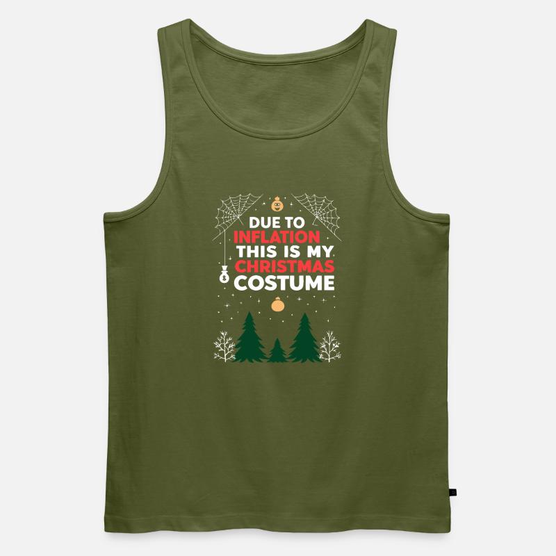 Ironic Inflation Weihnachtskostüm - Männer Premium Bio Tank Top - Khaki