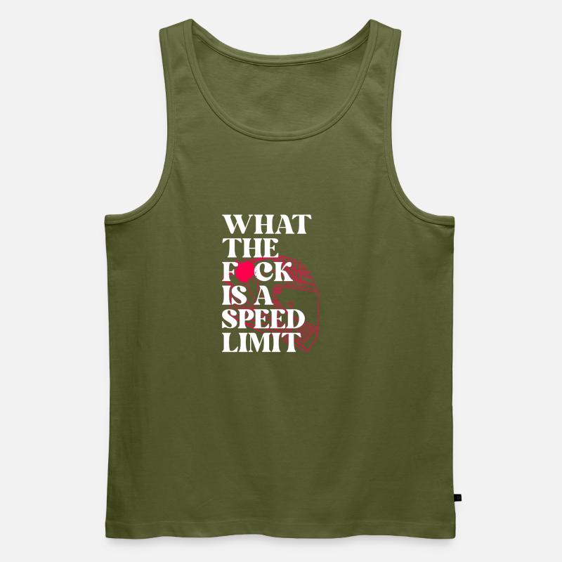 Auto - Männer Premium Bio Tank Top - Khaki