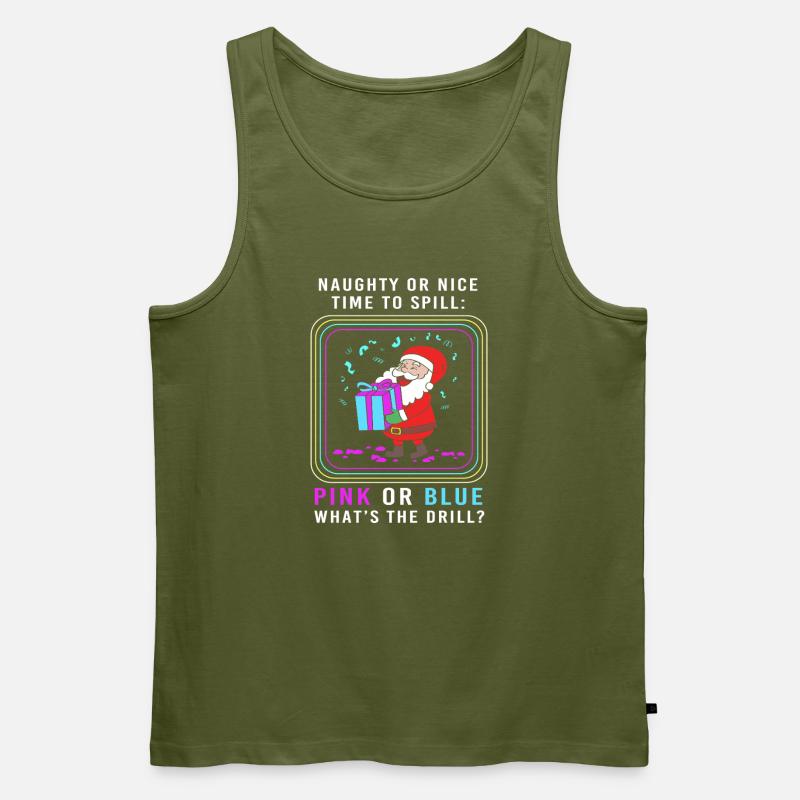 Werdende Mutter Werdende Mama Weihnachten - Männer Premium Bio Tank Top - Khaki