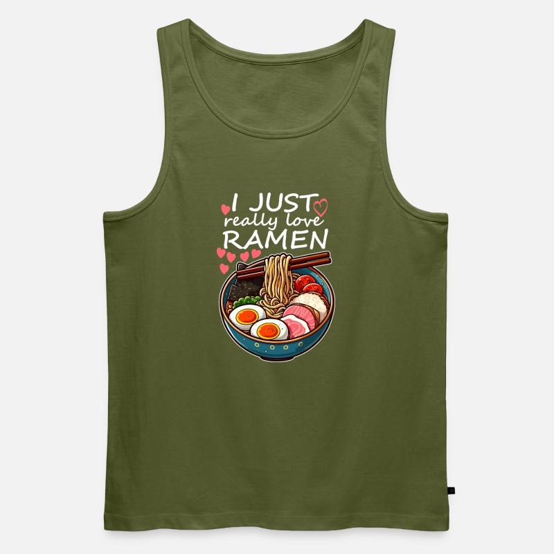 Ramen Liebe Bunt - Männer Premium Bio Tank Top - Khaki