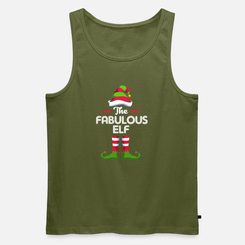 Elfe Elf Weihnachtsgeschenk - Männer Premium Bio Tank Top - Khaki