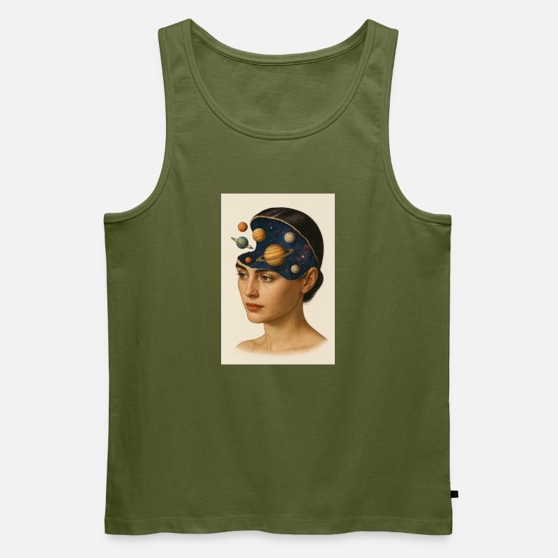 Astronomy Mind - Männer Premium Bio Tank Top - Khaki